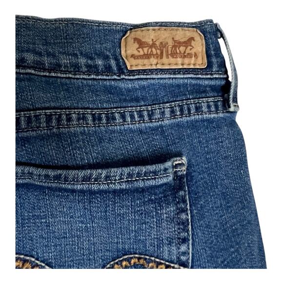 Levi's Jeans Women's Size 16 Blue 505 Straight Leg Stretch Classic Fit Denim - Picture 5 of 5